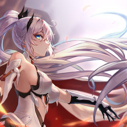 This is a pixiv picture whose title is 薪炎之律者.