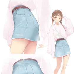 This is a pixiv picture whose title is 春色ガール.