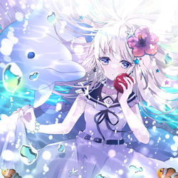 This is a pixiv picture whose title is Marine Blue🐬🐠💙.