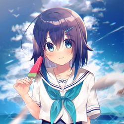 This is a pixiv picture whose title is 🍉.