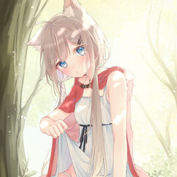 This is a pixiv picture whose title is ちらっ.