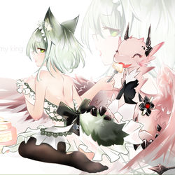 This is a pixiv picture whose title is feed my king.