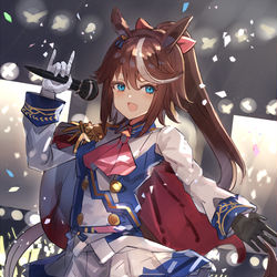 This is a pixiv picture whose title is テイオーのライブ.