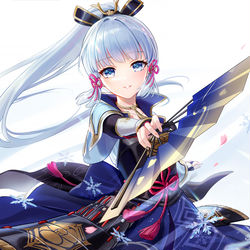 This is a pixiv picture whose title is 神里綾華.