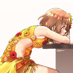 This is a pixiv picture whose title is 柚.