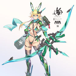 This is a pixiv picture whose title is ビキニアーマー.