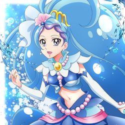 This is a pixiv picture whose title is キュアマーメイド誕生日記念絵2021.
