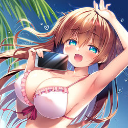 This is a pixiv picture whose title is いっしょに写真とろ♡.