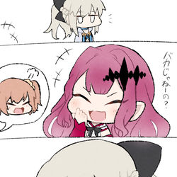 This is a pixiv picture whose title is モルガンとトリ子.