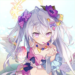 This is a pixiv picture whose title is 水着アズサちゃん.