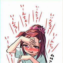This is a pixiv picture whose title is 委員長の過剰摂取.