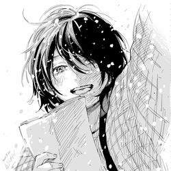 This is a pixiv picture whose title is ルックバック.