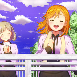 This is a pixiv picture whose title is かのんさんの歌声.