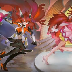 This is a pixiv picture whose title is Sing until you burn out.
