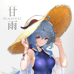 This is a pixiv picture whose title is 甘雨.