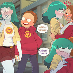 This is a pixiv picture whose title is Planetina x Morty.