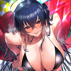 This is a pixiv picture whose title is 大鳳（レースクイーン）.