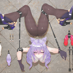 This is a pixiv picture whose title is 壁穴-原神.