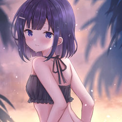 This is a pixiv picture whose title is 水着フユちゃん.