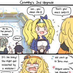 This is a pixiv picture whose title is Sat8 and Gamby.