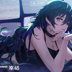 This is a pixiv picture whose title is 虎視眈々.