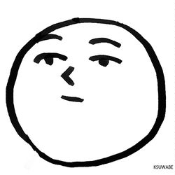 This is a pixiv picture whose title is 無難な顔スタンプ.