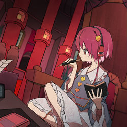 This is a pixiv picture whose title is 【依頼】少女作業中　地霊殿.