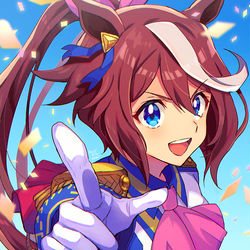 This is a pixiv picture whose title is トウカイテイオー.