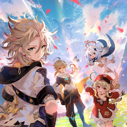 This is a pixiv picture whose title is 原神.