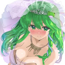 This is a pixiv picture whose title is ブライダルな早苗さん.