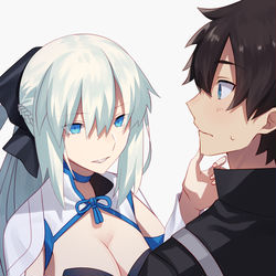 This is a pixiv picture whose title is モルガンとぐだ男.