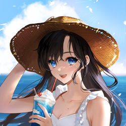 This is a pixiv picture whose title is 夏！.