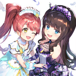 This is a pixiv picture whose title is でび&えん♡.