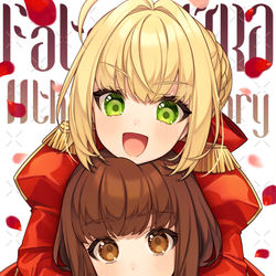 This is a pixiv picture whose title is 11th anniversary🌹.