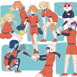 This is a pixiv picture whose title is ソフトボール.