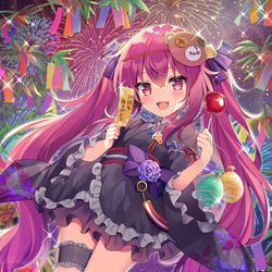This is a pixiv picture whose title is 【お仕事】星空への願い ネイ.
