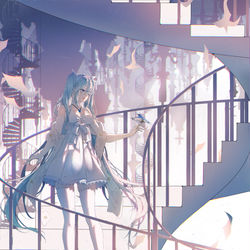 This is a pixiv picture whose title is 回廊.