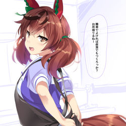 This is a pixiv picture whose title is トレーナーの部屋に少しずつ私物を増やしてくタイプのナイスネイチャ.