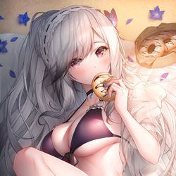 This is a pixiv picture whose title is 🦋🍩.