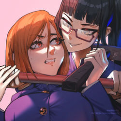 This is a pixiv picture whose title is 野薔薇と真希.