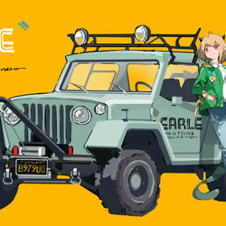 This is a pixiv picture whose title is 黑钢的大家的座驾小合集.