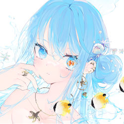 This is a pixiv picture whose title is さかな.