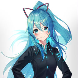 This is a pixiv picture whose title is ミクif.