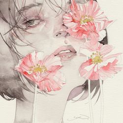 This is a pixiv picture whose title is 頂花（ちょうか）.
