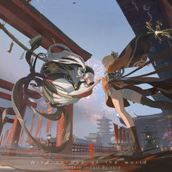 This is a pixiv picture whose title is 世界の風鈴音.