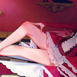 This is a pixiv picture whose title is 妖精騎士.