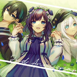 This is a pixiv picture whose title is 2周年.