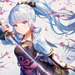 This is a pixiv picture whose title is 綾華.