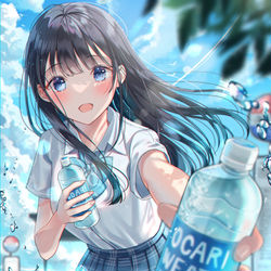 This is a pixiv picture whose title is 「はいどーぞ！」.