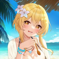 This is a pixiv picture whose title is 夏.